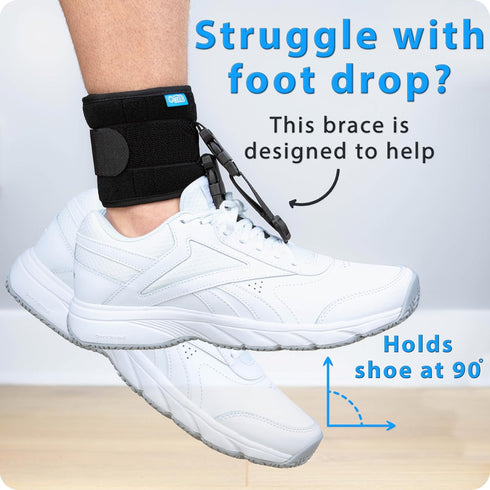 Omeer AFO Foot Drop Brace For Walking With Shoes Provides Adjustable Drop Foot Brace Support For Men Or Women Can Be
