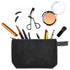 Weewooday 8 Pack Blank DIY Canvas Zipper Pouch - Bulk Makeup Bags for Back to School Gifts, Black