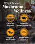 Immune, 90 Mushroom Wellness Turkey Tail Blend with Reishi: Organic Turkey Tail & Reishi Mushroom Capsules, Mushroom