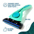 Preserve POPi Shave 5 Razor System - Made with Recycled Ocean Plastic and 5-Blade Cartridge, Neptune Green