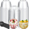 Jingmore 150 Pack 8.45 oz Fruit Cups with Lid Clear Plastic Cups with