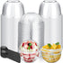 Jingmore 150 Pack 8.45 oz Fruit Cups with Lid Clear Plastic Cups with