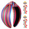 Mexican Headband for Women - Cinco De Mayo Fiesta Pinata Cactus Sombrero Knotted Wide Top Knot Hair Accessory