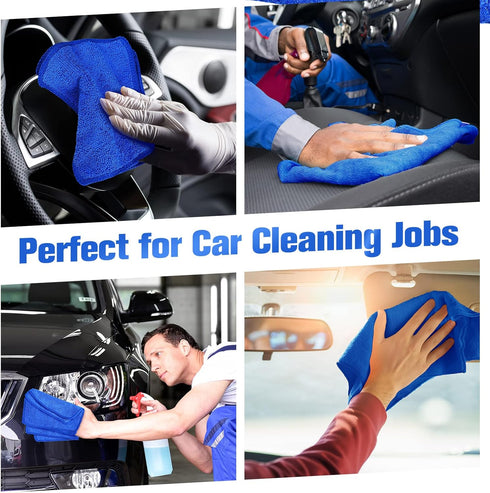 Wash(6 6 Inch,Blue,30 Tanlade Cleaning Cloth Dry Erase Cloth Cleaning Rags Reasonable Kitchen Towels Microfiber Towels