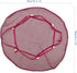 100pcs Sheer Organza Favor Bags, Round Drawstring Jewelry Candy Pouch, 26cm/10.2 inch Diameter (Hot Pink)