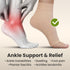 KEMFORD Ankle Compression Sleeve - Plantar Fasciitis Braces, Open Toe Compression Socks for Swelling, Arch Support