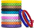 12 Pack Mosquito Repellent Bracelets, DEET-Free, Individually Wrapped PU Leather Insect Bug Repellent Wrist Bands