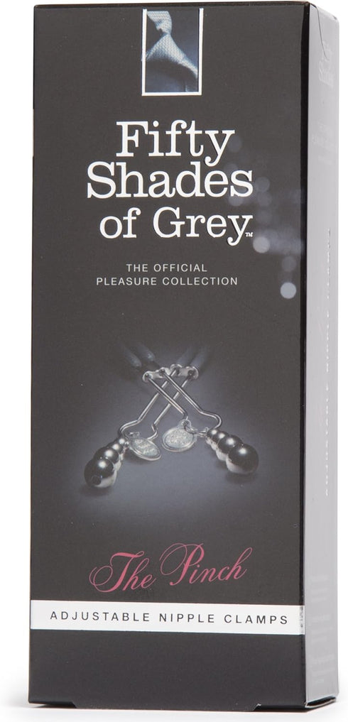 Pinch Fifty Shades of Grey The Nipple Clamps - Adjustable Weight Metal Nipple Clamps for Sex Pleasure - Silicone Coated