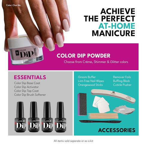 RC Red Carpet Manicure Color Dip - Essential Step for Perfect Dip Powder Manicure, No UV Lamp Needed