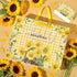 Innovoscape Sunflower Gift Bag Yellow Sunflower Gift Wrapping Bag with Tissue Papers and Card Party Favor Decorations