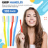 CHENGU 200 Pack Disposable Toothbrush, Individually Wrapped Travel Toothbrushes for Adults, Soft Bristle, Multicolor
