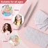 Stainless Steel Nail Cuticle Pusher Tools, Dual Ended Cuticle Remover with Self-Adhesive Sandpaper Sheets