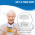 Independence 2-Handle Plastic Mug with 2 Style Lids, Lightweight Drinking Cup, 2-Pack