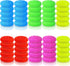 Uiifan 50 Pcs Plastic Dish Scrubbers, Nylon Round Scrubber Scouring Pad for Kitchen Cleaning, 5 Colors