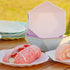 Hasdock 18 Count 16OZ, Macaron Color Sturdy Waterproof Disposable Petal Bowl Biodegradable Plant Fiber Tableware