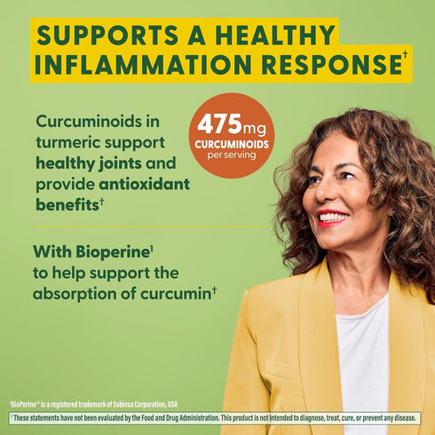 MegaFood Turmeric Curcumin Extra Strength - 90 Tabs, Whole Body Support with Black Pepper & Holy Basil