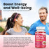 Gummies B12, 60 Gummies Iron with Multivitamin, Iron Supplement for Women & Men with Zinc, Vitamin B Complex & C