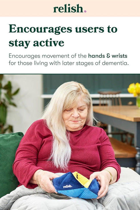 Relish - Tactile Turn Dementia Sensory Activity, Fidget Toy for Alzheimer's & Dementia, Mid to Late Stages, Soft
