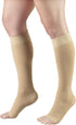 Truform 20-30 mmHg Compression Stockings, Knee High, Open Toe, Beige, 3X-Large