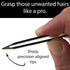Mini Slant Tweezers, Best for Eyebrow & Facial Hair Removal, Precision Needs (Midnight Ombre)