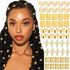 NAISKA 50Pcs Gold Hair Jewelry - Adjustable Hair Rings and Non-Piercing Ear Cuffs for Women and Men