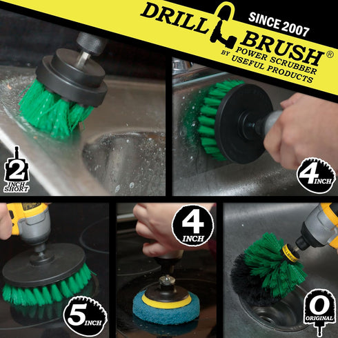 Kitchen - Drill Brush - Cleaning Supplies - Scrub Pads - Kitchen Accessories - Household Cleaner - Scouring Pad Kit