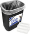 Stock Your Home Clear 2 Gallon Trash Bag, 200 Pack, Un-Scented Small Garbage Bags for Bathroom, Office