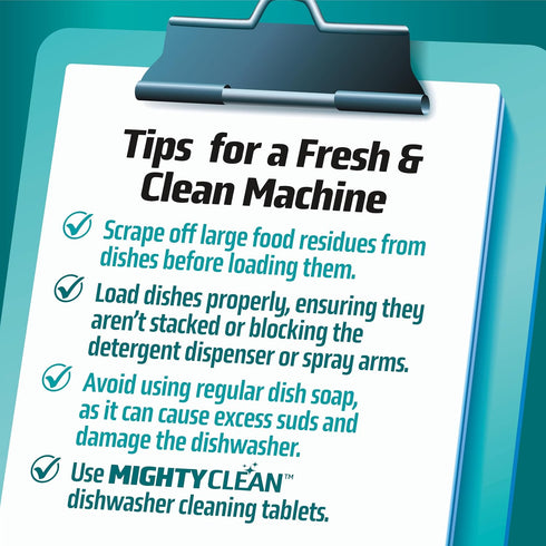 Dishwasher Cleaner and Deodorizer 24 Pack - 1 Year Supply of Deep Clean Tablets for Dishwasher