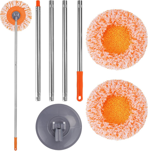 Wall Mop, Premium 68” Wall Cleaner, Baseboard Cleaner Tool with Handle, Efficient Ceiling Fan Cleaner Duster