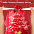 YIGOYIHU 30PCS 5 4 Christmas Gift Bags Drawstring - Christmas Gift Bags Assorted Sizes - Designs Size Xmas Bag Bulk