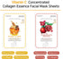Vitamin C Collagen Firming Essence Face Mask, Premium Quality Sheet Mask for Skin Care (8 pack)