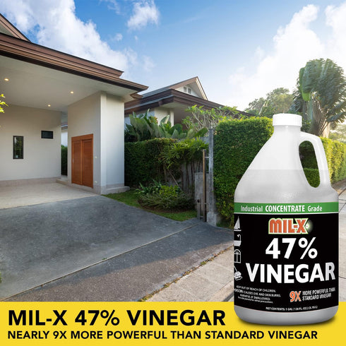 HARRIS 47% 1 MIL-X Concentrated Vinegar, Extra Strength Industrial Grade, Gallon