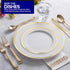 75 Pieces Heavy Duty Plastic Silverware Set, Gold Disposable Cutlery for Parties, Weddings, Catering, Includes 25