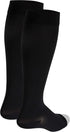Truform Compression Stockings 30-40 mmHg, Knee High, Open Toe, Black, 3X-Large for Men and Women