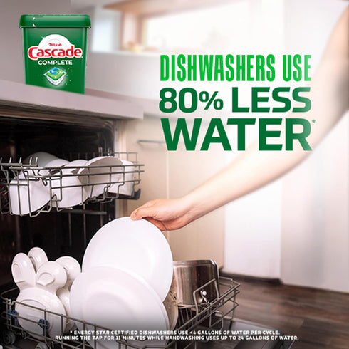 Pack, 100 Count Cascade Complete Dishwasher Detergent Pods Fresh Scent Value Powerful Dishwasher Pods for Sparkling