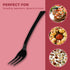 Jacent 48 Count Black Mini Appetizer Forks - 1-Pack