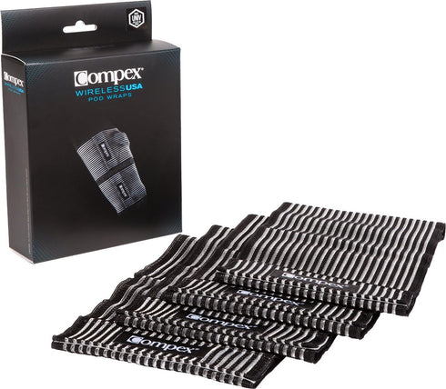Compex Electrode Wraps - 4 Wraps to Hold Electrodes in Place During Physical Activity for Edge, Performance, Sport