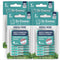 Soft Rubberized Dental Picks, Mint Brush Picks, 100 Count (4 Packs, Mint)