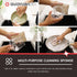 Pans-Beige,6 Pack Bamboo Kitchen Sponges Heavy Duty Natural Cleaning Sponges Non-Scratch Dish Sponge for Dishes, Pots