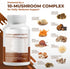 NURAFUSE 10-in-1 (150 Count (Pack 1)) Organic Mushroom Formula - with Lion's Mane, Cordyceps Reishi, Shiitake, Maitake