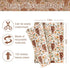 AnyDesign Boho Floral Highland Cow Tissue Paper 100 Sheet Watercolor Flower Art Tissue Farmhouse Cute Cow Wrapping Paper for DIY Crafts Gift Packing, 19.7 x 13.8 Inch