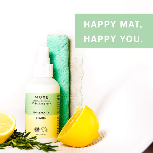 MOXE Yoga Mat Cleaner, 4 Ounces (Lavender Chamomile & Rosemary Lemon)