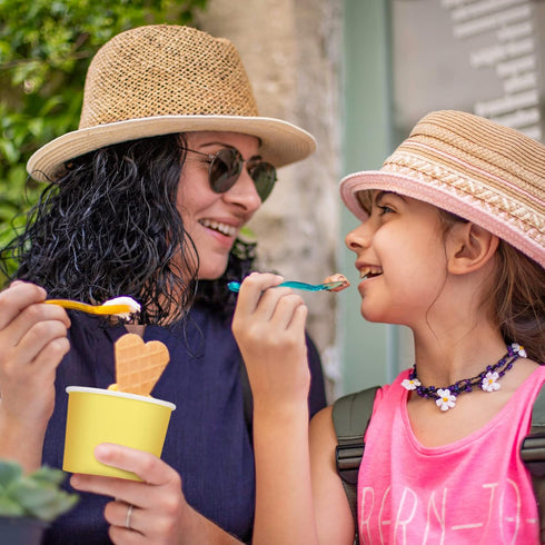 Aodaer 60 Pack 8 oz Paper Ice Cream Cups, Disposable Dessert Bowls for Hot or Cold Food, 6 Colors