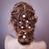 OIIKI 6PCS Pearl Hair Bobby Pins | Decorative Wedding Bobby Pins for Women and Girls in Gold