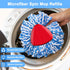 5 Pack Spin Mop Heads Replacement, Blue RinseClean Spin Mop Refill for Ocedar 2 Tank System Triangle Mop-Head
