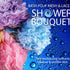 Loofah-Bath-Sponge Lace-Mesh-Set - 4 Pack Spa Colors, 2-Scrubs-in-1 by Shower Bouquet, 60g Pouf for Exfoliating Skin