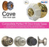 Enjoy Cover Door Knob Cover Grips, Non-Slip Arthritis & Senior Living Aids, 4 Pack (White, Cove)