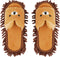 Liitrton 1 Pair Detachable Mop Slippers Shoes | Microfiber Chenille Soft Comfortable Dust Dirt Hair Cleaner, Coffee