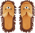 Liitrton 1 Pair Detachable Mop Slippers Shoes | Microfiber Chenille Soft Comfortable Dust Dirt Hair Cleaner, Coffee