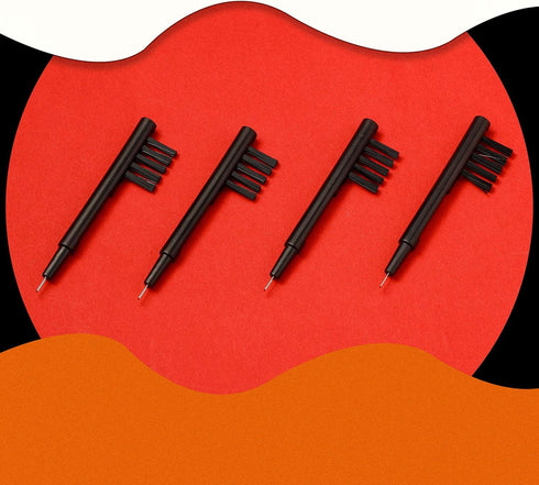 12 Pieces Hearing Aid Cleaning Brush, Amplifier Brushes with Wax Loop and Magnet for Care